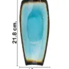 Tazon hondo de porcelana azul con café de 10x21.8x8.2cm - Image 2