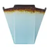 Vaso de porcelana azul con café de 15.2x15.2x12.9cm - Image 3