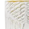 Taza de porcelana blanca con lineas café de 9x12.4x9.5cm - Image 4