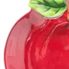 Plato diseñó manzana roja de 23.5x21.5x2.8cm - Image 4