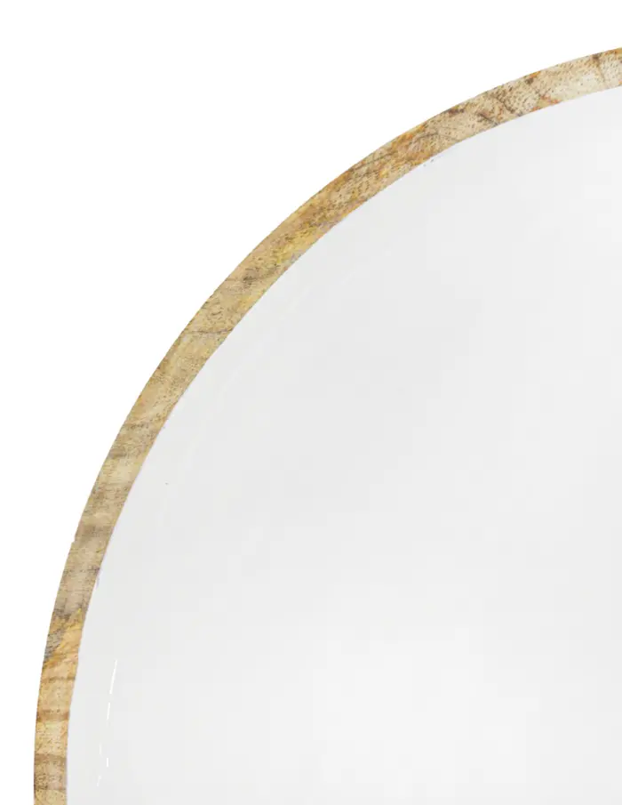 Charola redonda de madera con metal blanca de 50x50x2cm - Image 4