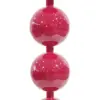 Candelabro de metal diseño esferas rojo mate de 18x18x90cm - Image 4