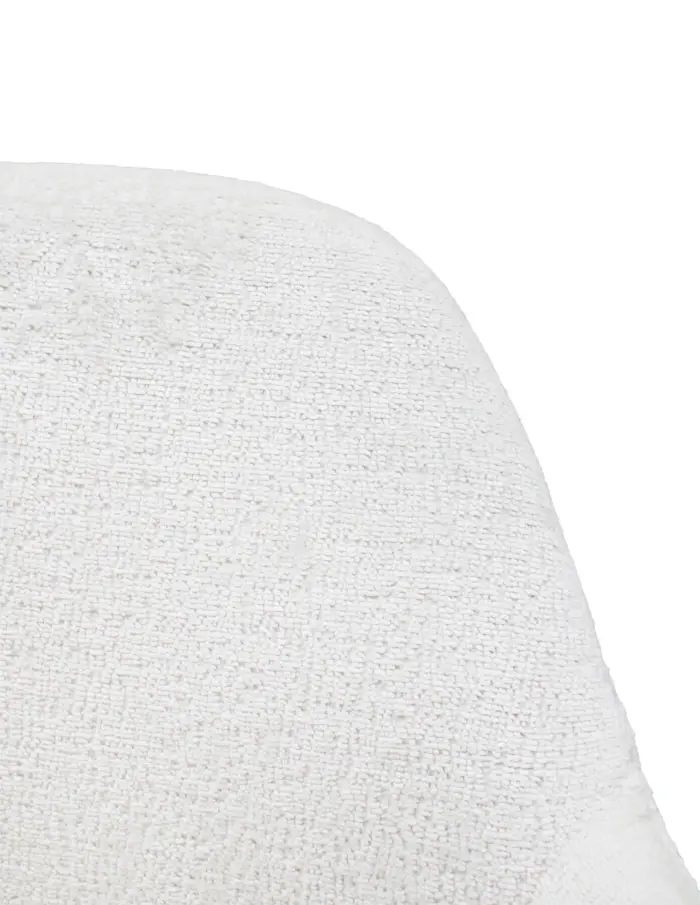 Sillon giratorio de tela blanca de 56.5x61x77.5/87cm peso soportado136kgs - Image 3