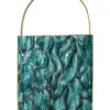 Florero de metal diseño bolsa azul de 26.0x8.3x45.1cm - Image 3
