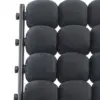 Silla de terciopleo diseño bolas con respaldo cuadrado negro de 51x69x92cm - Image 3