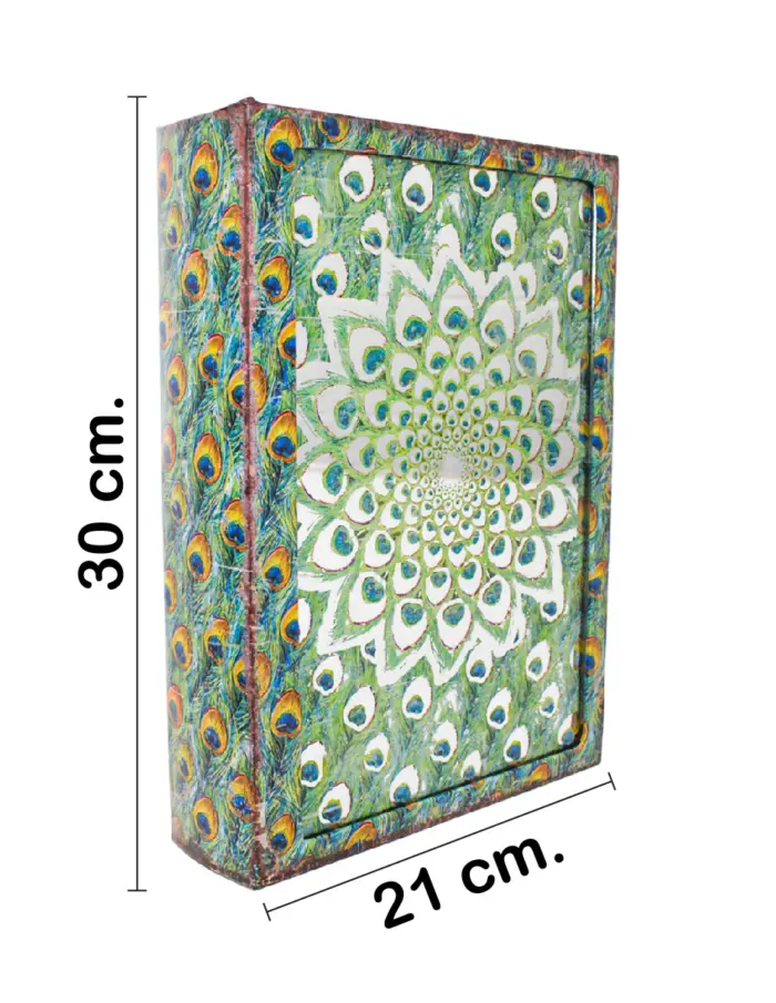 Caja de libro con espejo diseño infinito de 30x21x7cm - Image 2
