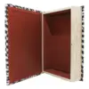 Caja de libro con espejo diseño infinito blanco con negro de 30x21x7cm - Image 4