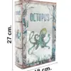 Caja de libro con espejo diseño pulpo azul de 27x18x7cm - Image 2