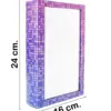 Caja de libro con espejo diseño morado de 24x16x5cm - Image 2