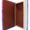Caja de libro con espejo diseño morado de 24x16x5cm - Image 4