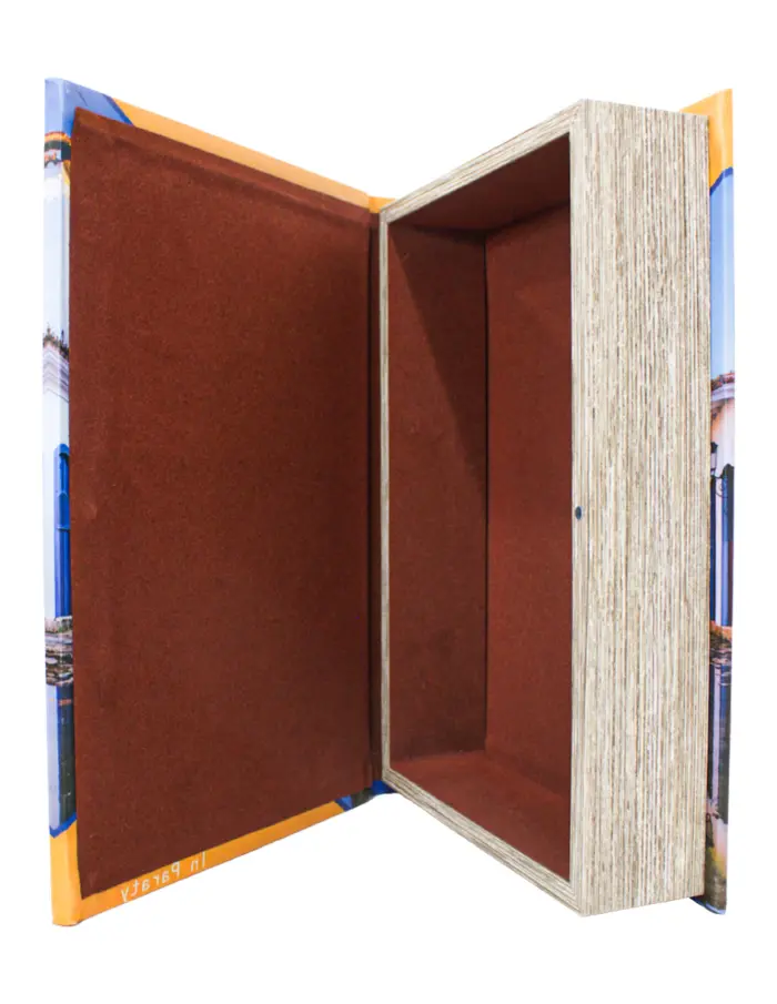 Caja de libro con espejo diseño rio de janeiro de 30x21x7cm - Image 4