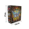 Caja de libros diseño gemas de colores en forma de mariposa de 27x18x7cm - Image 5