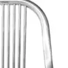 Silla de metal plateado de 46x57x83cm - Image 4