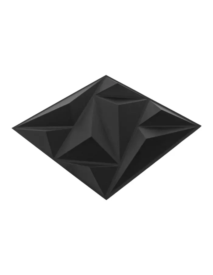 Adhesivo de pared de plástico diseño rombos blancos de 30x30x2cm - Image 2