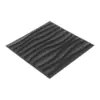 Adhesivo de pared de plástico diseño rayas blanco de 30x30x5cm - Image 2