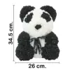 Oso panda de flores de fomi de 26x26x34.5cm - Image 2