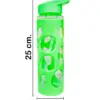 Botella de plástico verde de7.3x7.3x25cm - Image 2