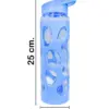 Botella de plástico azul de7.3x7.3x25cm - Image 2