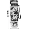 Botella de plástico estampada gris de6.5x6.5x23cm - Image 2