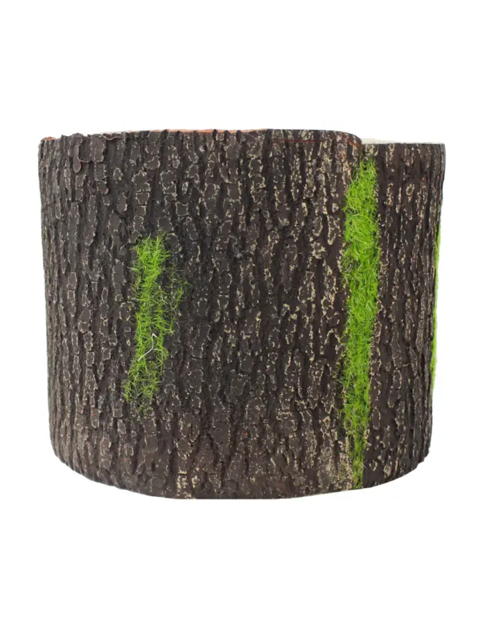 Decoración imitación tronco de madera de 25x25x20cm - Image 2