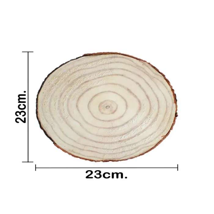 Decoración imitación tronco de madera de 23x23x4cm - Image 4