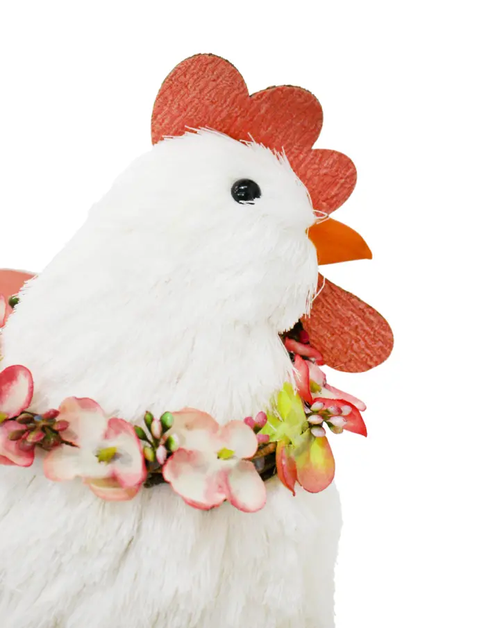 Gallina con corona de 34x18x33cm - Image 3