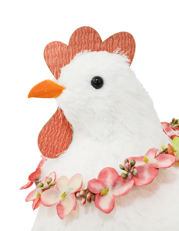 Gallina en nido con huevos de 27x30x24cm - Image 3