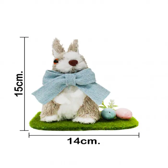 Conejo con huevos de pascua de 14x12x15cm - Image 4