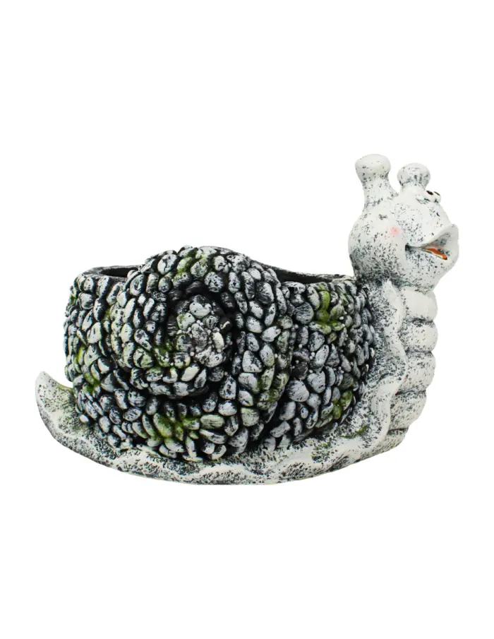 Maceta de poliresina diseño caracol de 58x41x40cm - Image 2