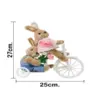 Conejos sobre bicicleta de 25x13x27cm - Image 4