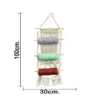 Colgante de macramé con 3 carretes de hilos de colores de 9x30x100cm - Image 4