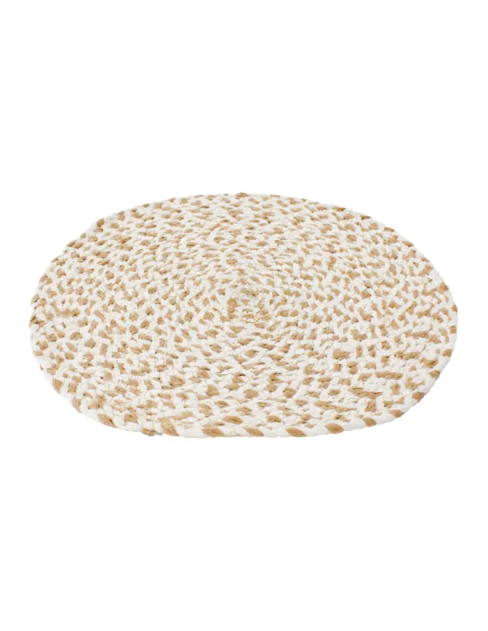 Mantel individual de yute natural de 35cm - Image 2