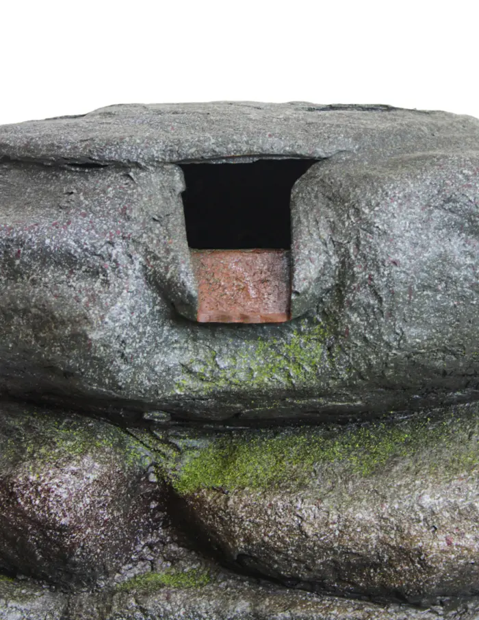 Fuente de agua diseño piedras con luz de 41x29x72cm - Image 4