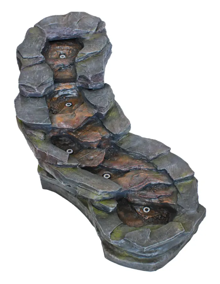 Fuente de agua diseño piedras con cascada con luz de 124x60x61.5cm - Image 3