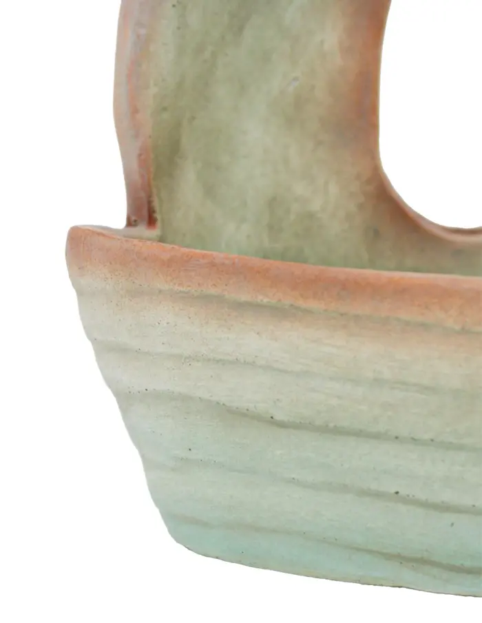 Base de cemento diseño barco de 23x14.5x24cm - Image 3