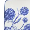 Plato cuadrado diseño alcachofa azul de 25.6x25.6x2.1cm - Image 3