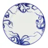 Plato de cerámica blanco con azul diseño tentáculos de 27.8x27.8x3cm - Image 3