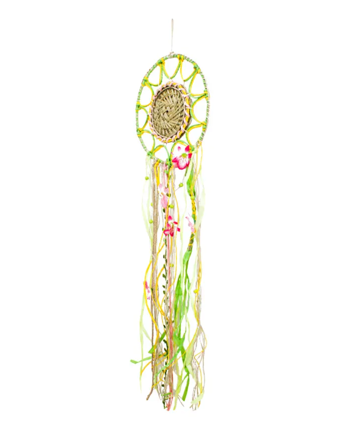 Atrapasueños de colores con flores100x27.5x1cm - Image 4