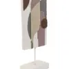 Escultura de poliresina abstracta en tonos cafe de 13.5x6.5x30cm - Image 3