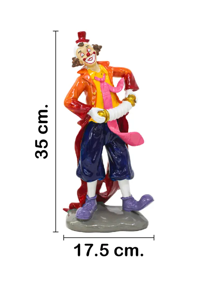Payaso de poliresina de 17.5x10.5x35cm - Image 2