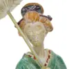 Geisha con paraguas de poliresina azul de 10x8x27.5cm - Image 3