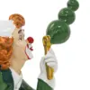 Payaso con paraguas verde de poliresina de 12.5x7x20.5cm - Image 4