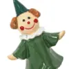 Payaso blanco con verde sobre bici de poliresina de 17x7.5x24.5cm - Image 4