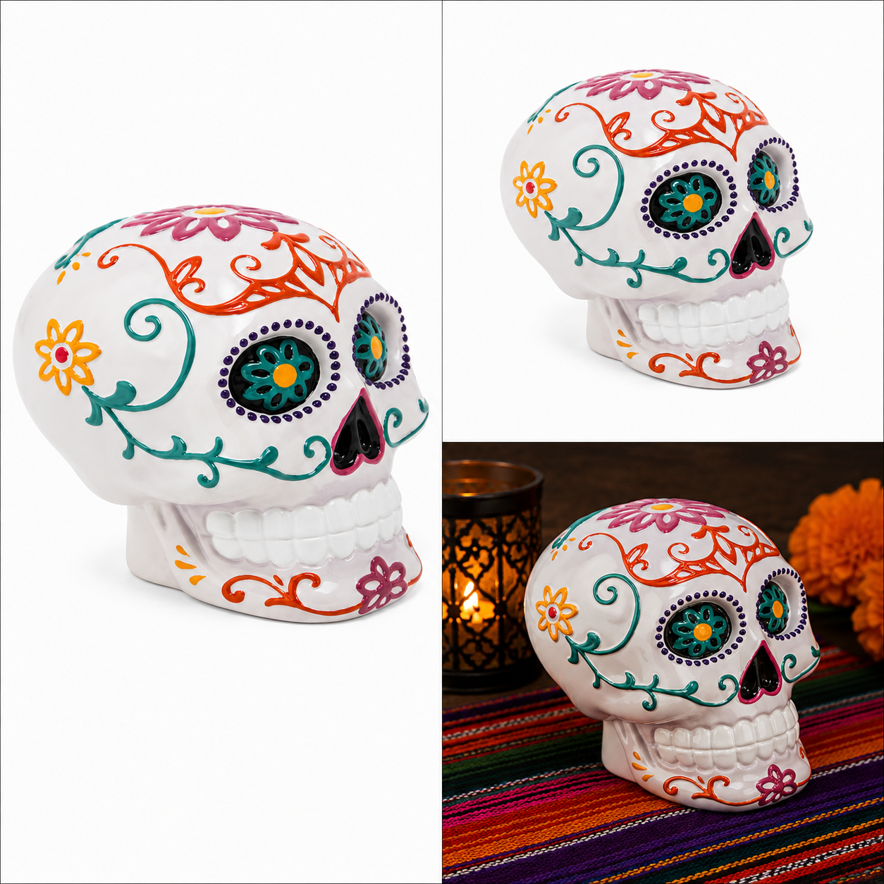 Calavera de ‘Azucar’ Multicolor – Galerías el Triunfo