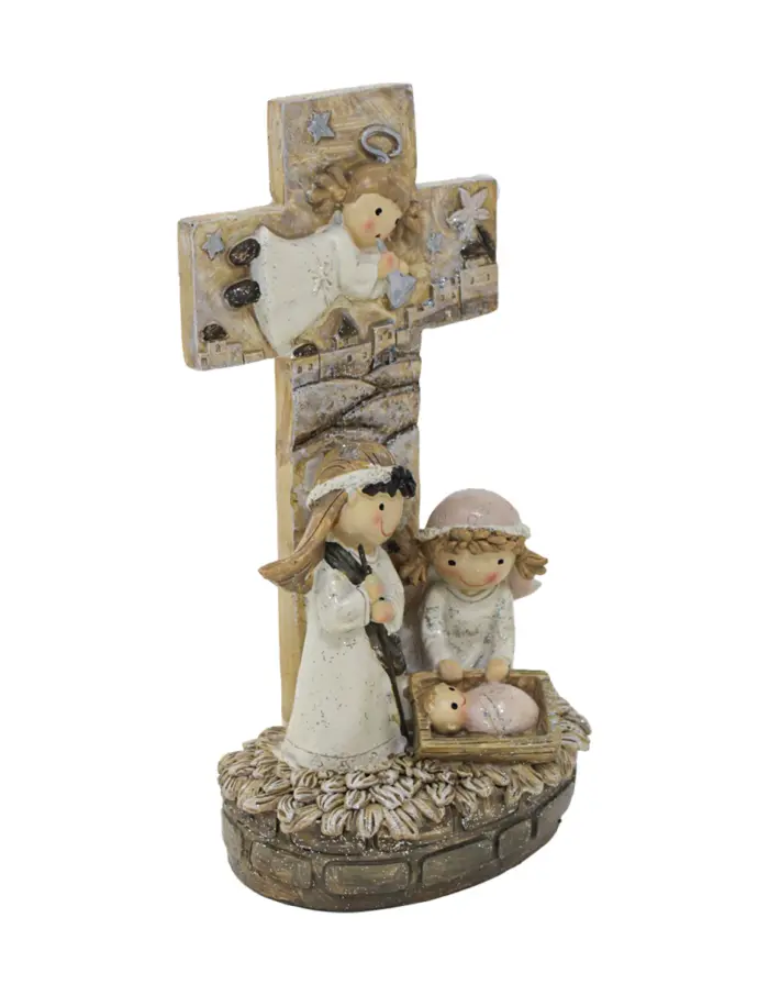 Misterio con cruz de poliresina de 11.5x7.5x20.5cm - Image 3