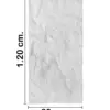 Recubrimiento de pared diseño roca gris claro de 120x60x3cm - Image 2