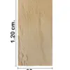 Recubrimiento de pared diseño roca kaki de 120x60x3cm - Image 2