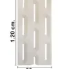 Recubrimiento de pared diseño rejilla beige de 120x60x3cm - Image 2