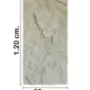 Recubrimiento de pared diseño roca beige de 120x60x6cm - Image 2