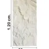 Recubrimiento de pared diseño roca beige claro de 120x60x6cm - Image 2